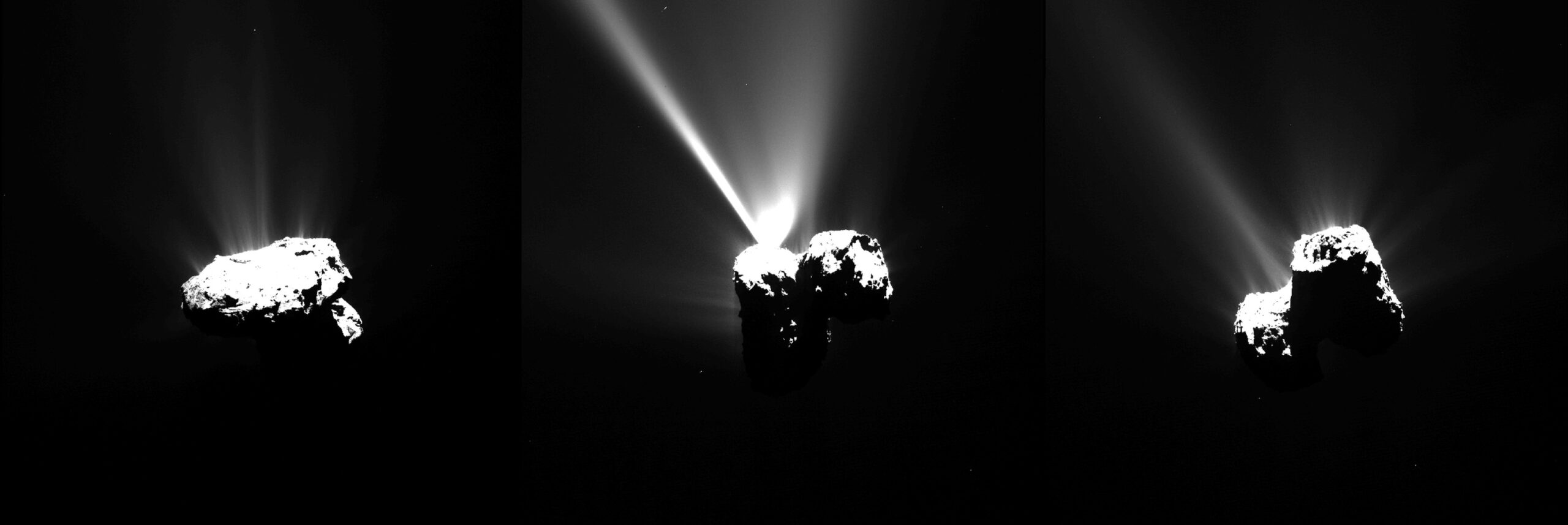 彗星 67P 接近近日点时的罗塞塔图像
