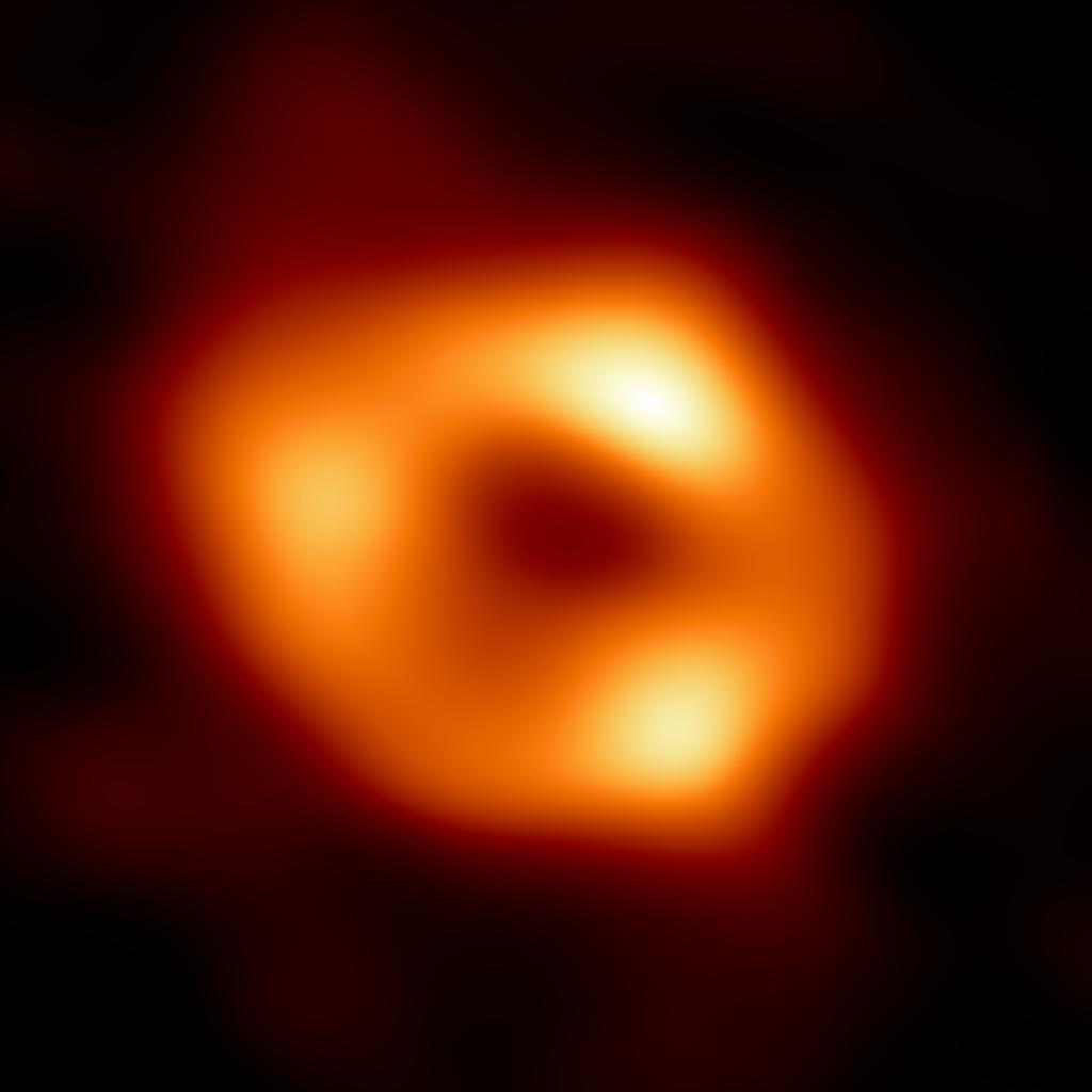 银河系中心的黑洞照片