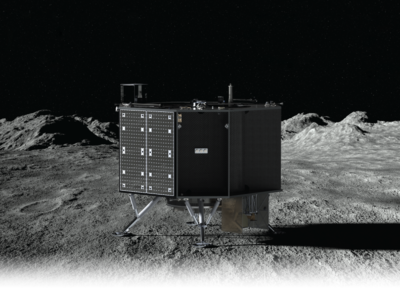 德雷珀系列2号月球着陆器的插图，该着陆器将在2025年为美国宇航局向月球运送科学和技术载荷。