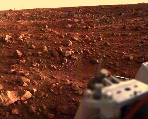 维京一号拍摄火星上的日落