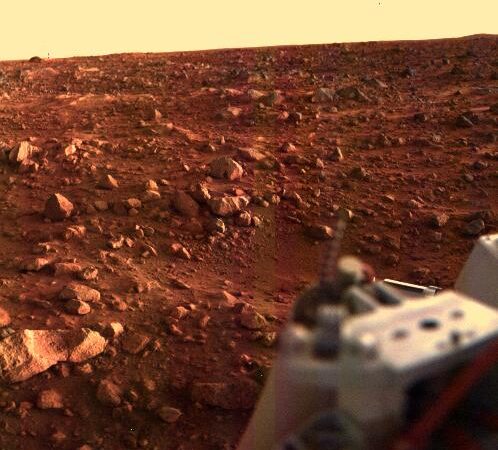 维京一号拍摄火星上的日落