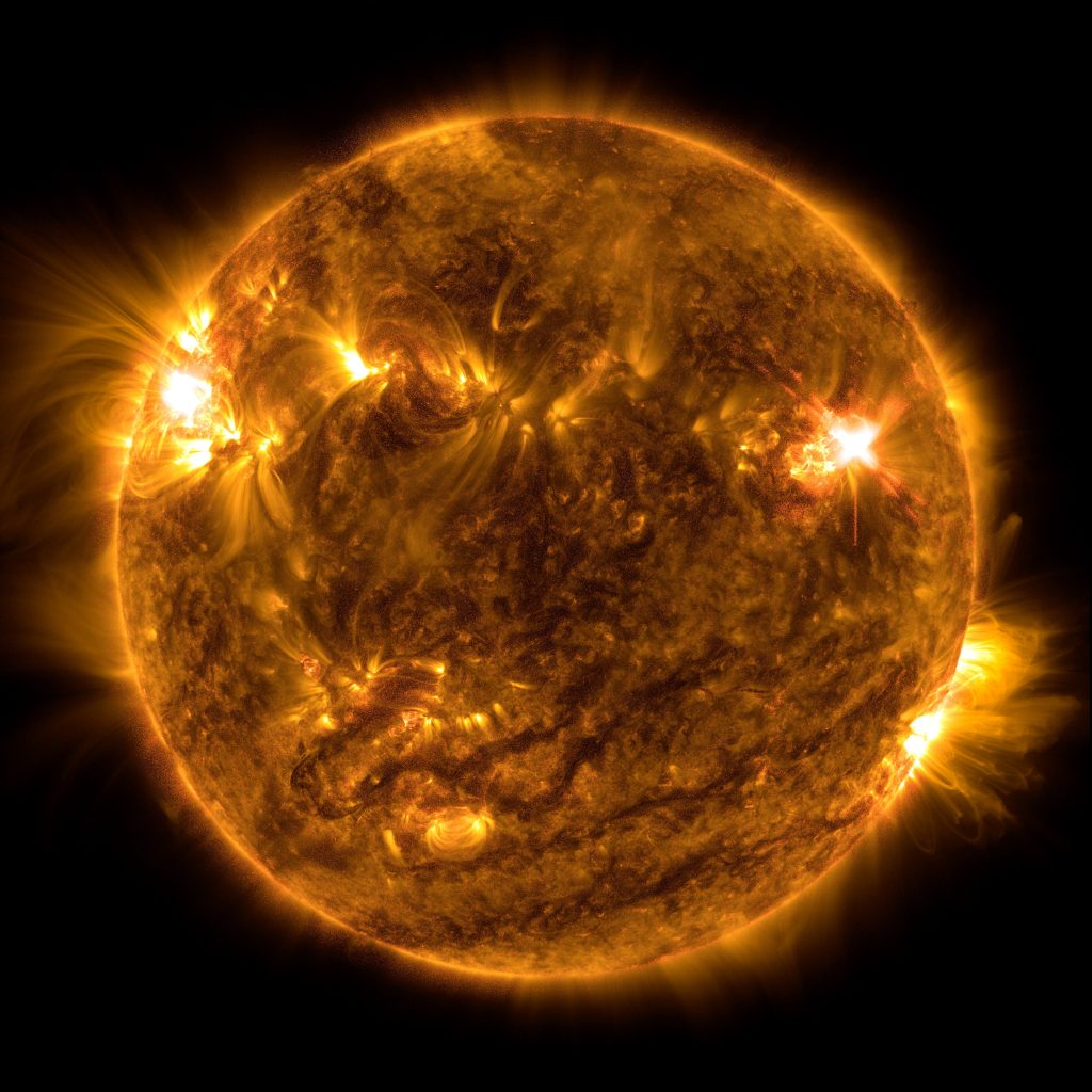 本次太阳动力学天文台拍摄的耀斑图像